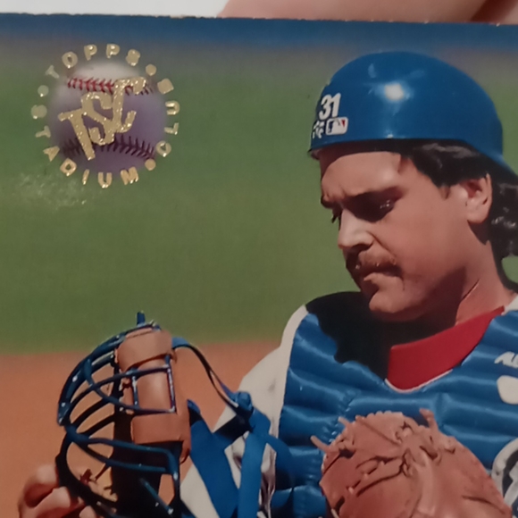 1996 STADIUM CLUB #442 MIKE PIAZZA - Picture 5 of 7